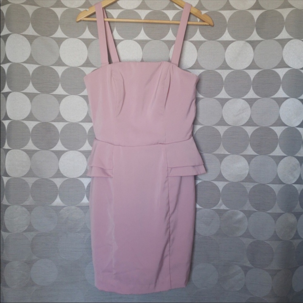 H&M Blush Pink Peplum Dress💗